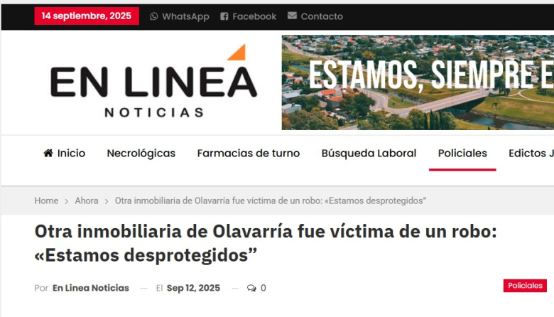 🚨 Olavarría en emergencia: robos diarios, homicidios ocultos y vecinos desprotegidos